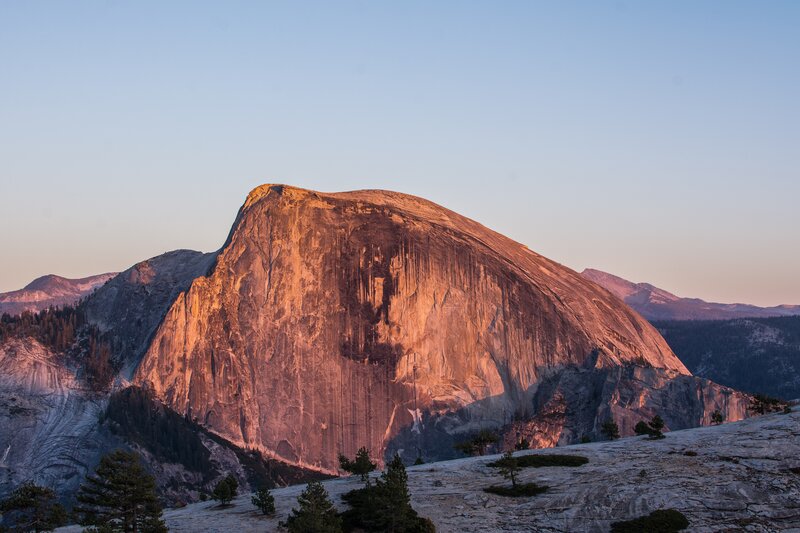 Half Dome in Yosemite — Orange, Serene