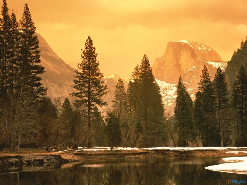Half Dome in Yosemite — Orange