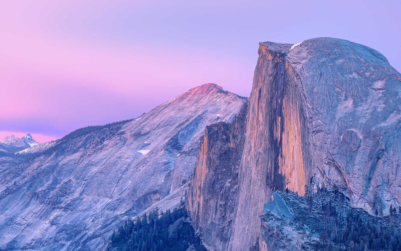 Half Dome in Yosemite — Purple