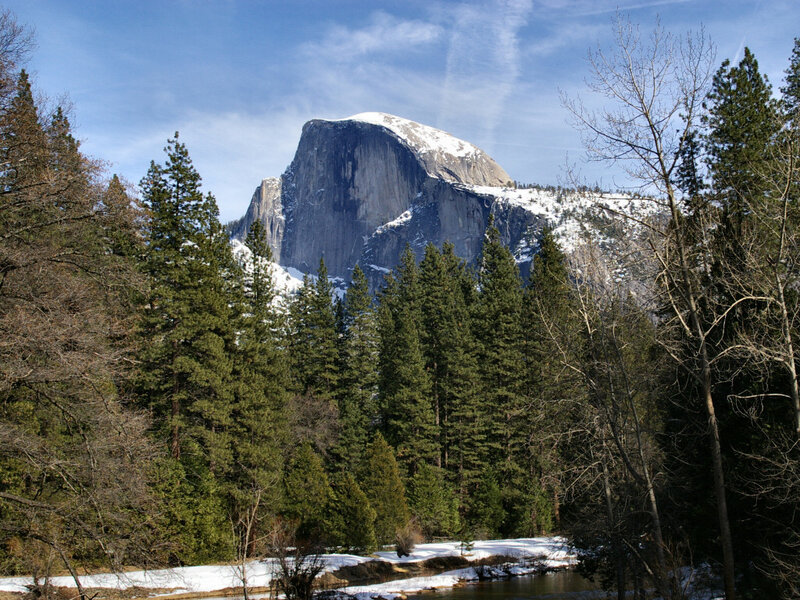 Half Dome Mountain — Blue