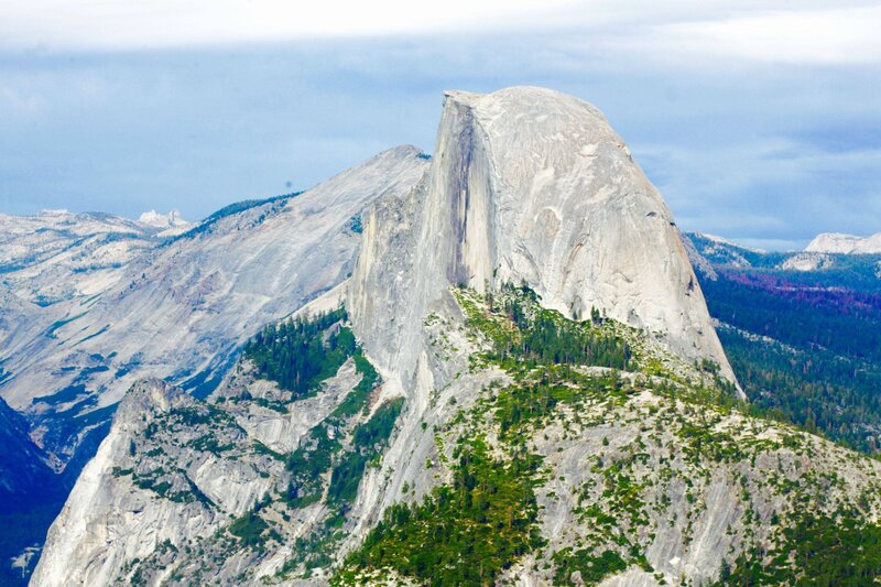 Half Dome Mountain — Gray, Serene, Afternoon