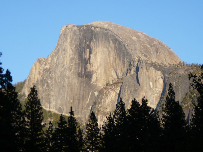 Half Dome Rock Formation — Blue, Serene, Morning