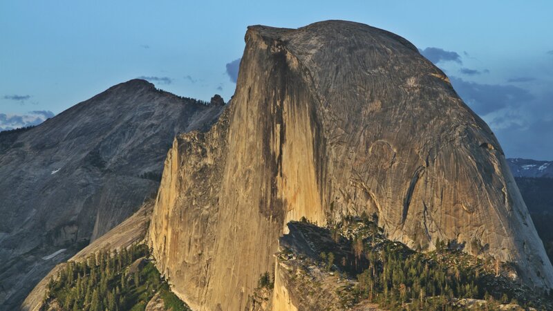 Half Dome Rock Formation — Gray, Serene