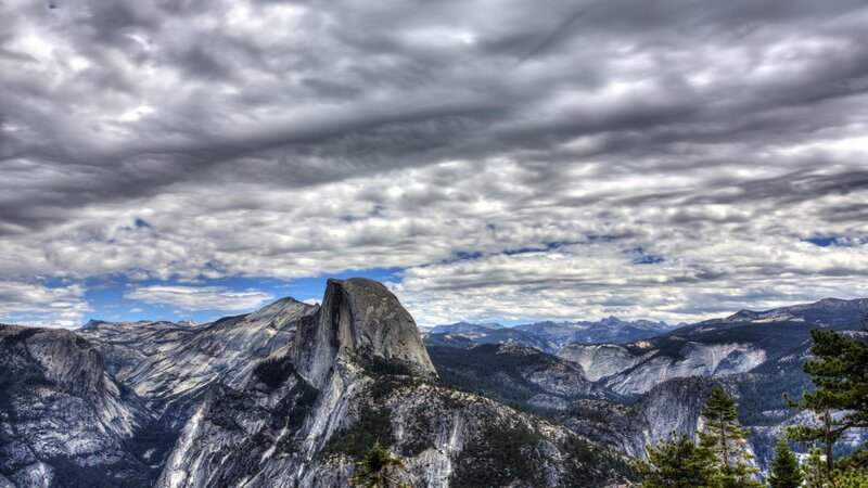 Half Dome Rock Formation — Gray