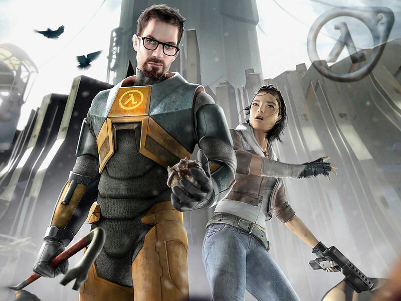 Half-Life 2 characters in action