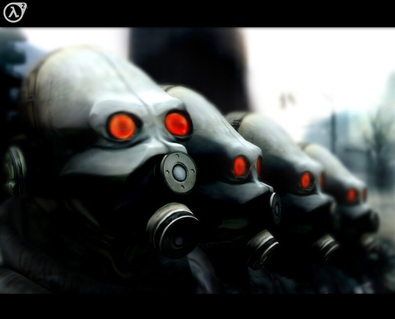 Half-Life 2 characters in gas masks
