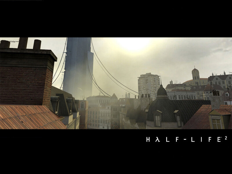 Half-Life 2 cityscape view