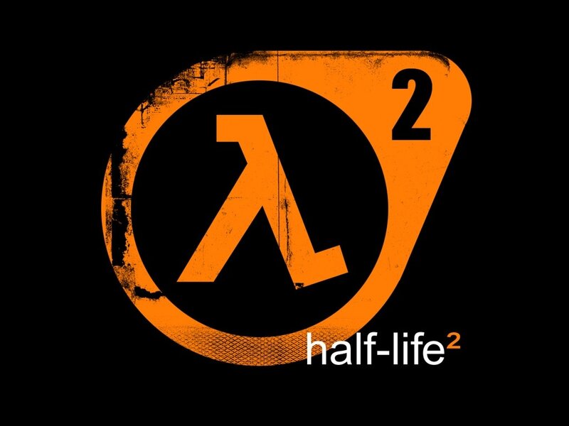 Half-life 2 Logo — Black, Dramatic