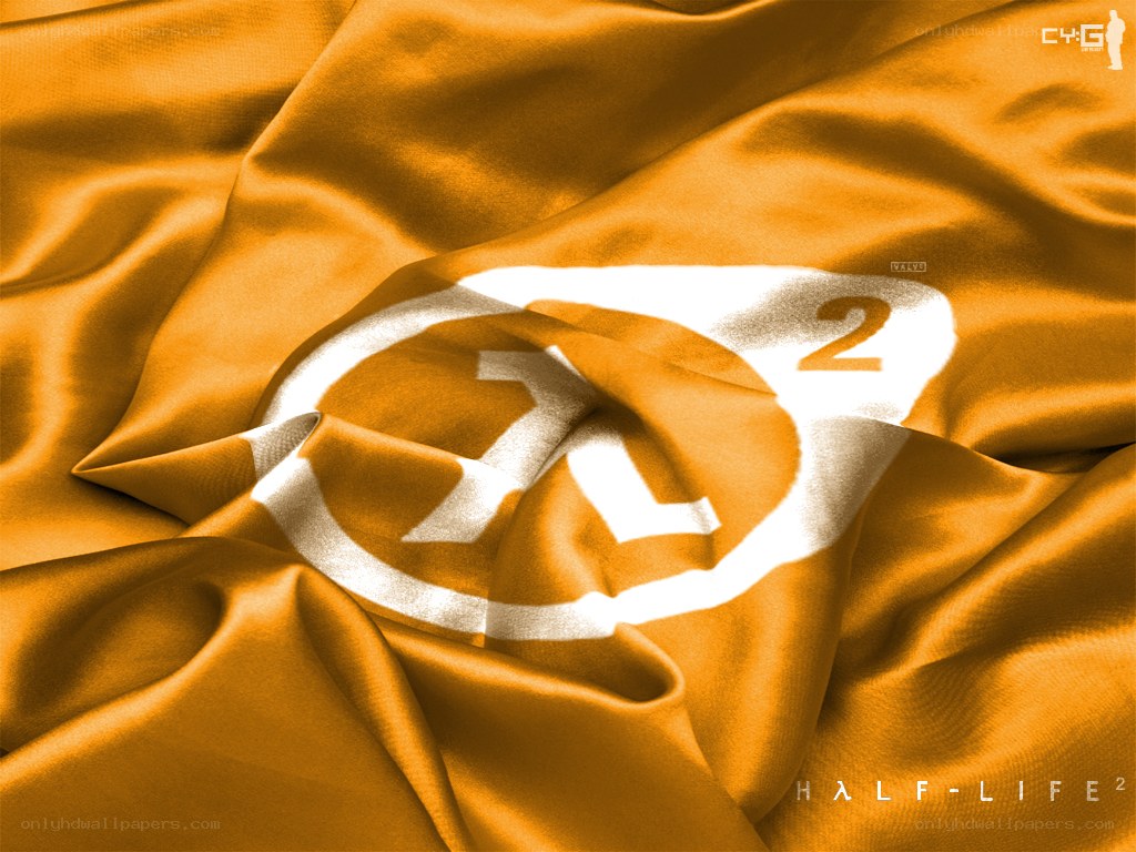 Half-Life 2 logo on fabric