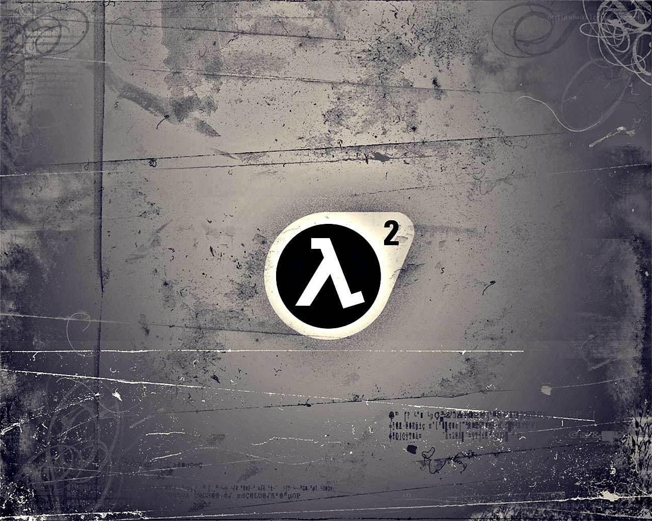Half-Life 2 logo on grunge background