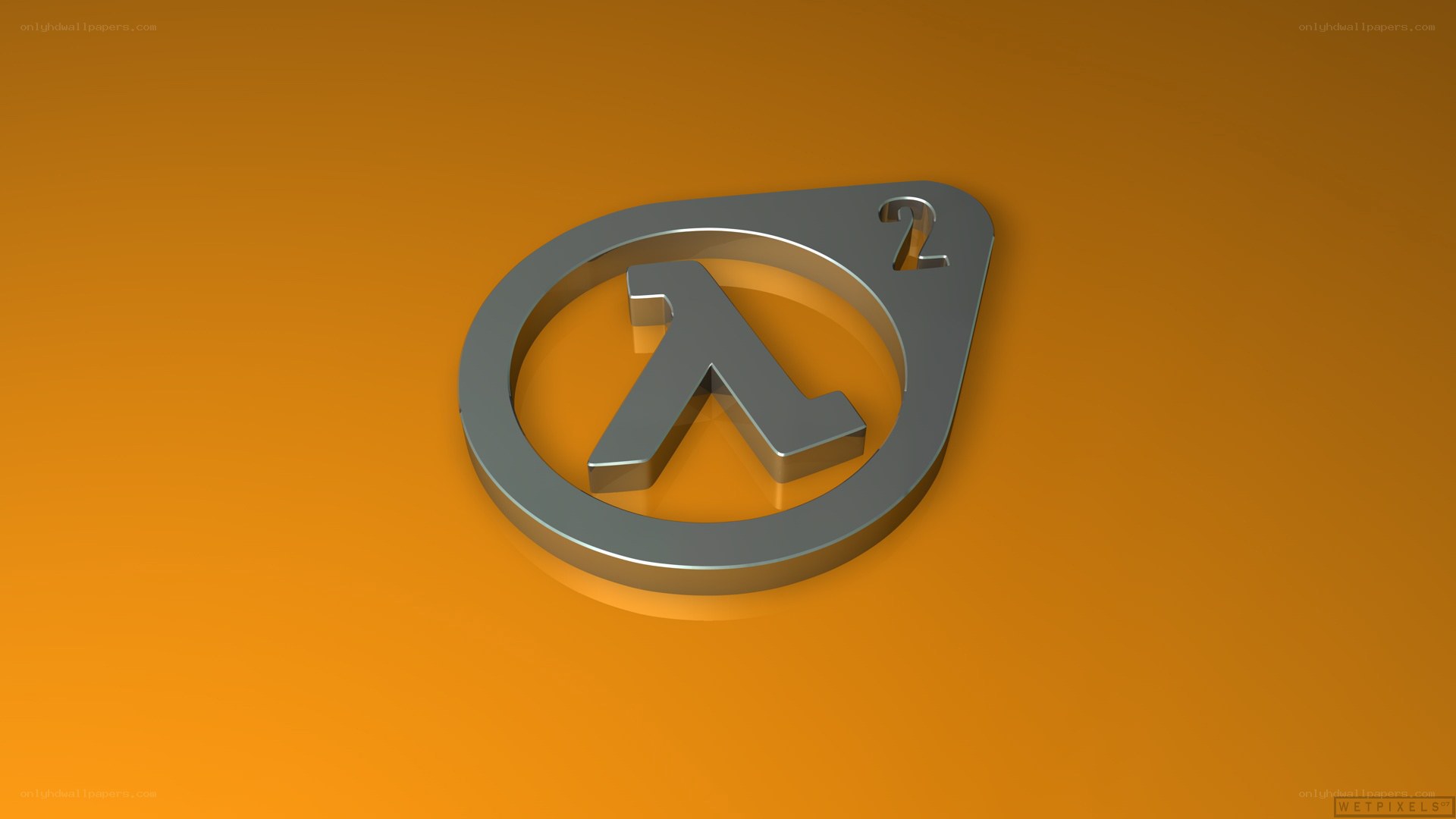 Half-Life 2 logo on orange