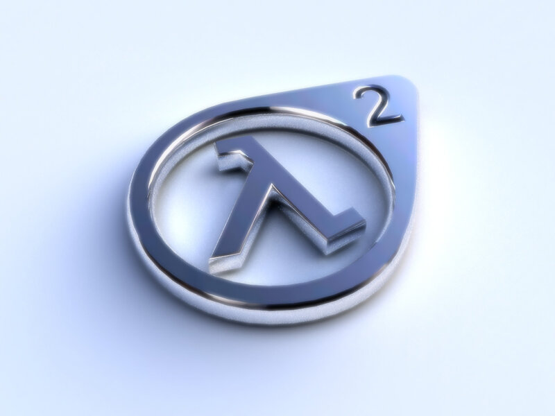 Half-Life 2 Logo — Silver