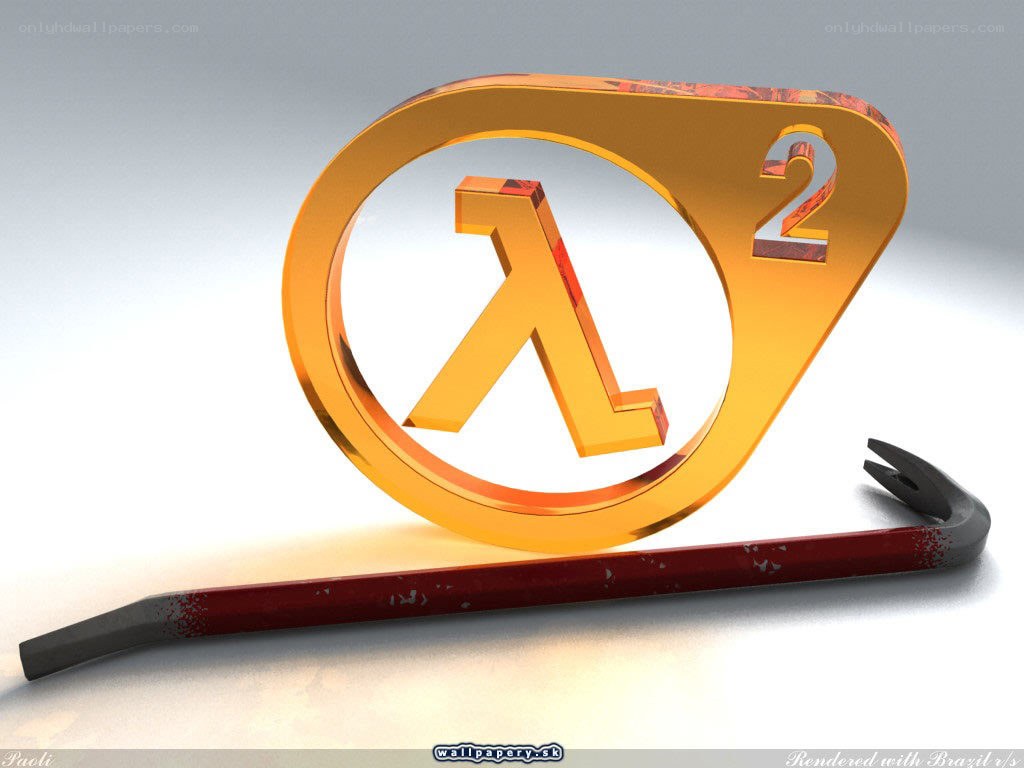 Half-Life 2 logo with crowbar