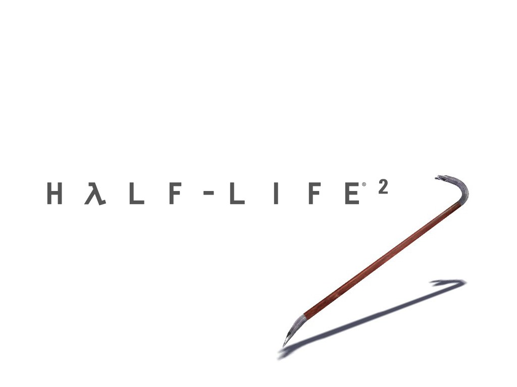 Half-Life 2 logo with crowbar