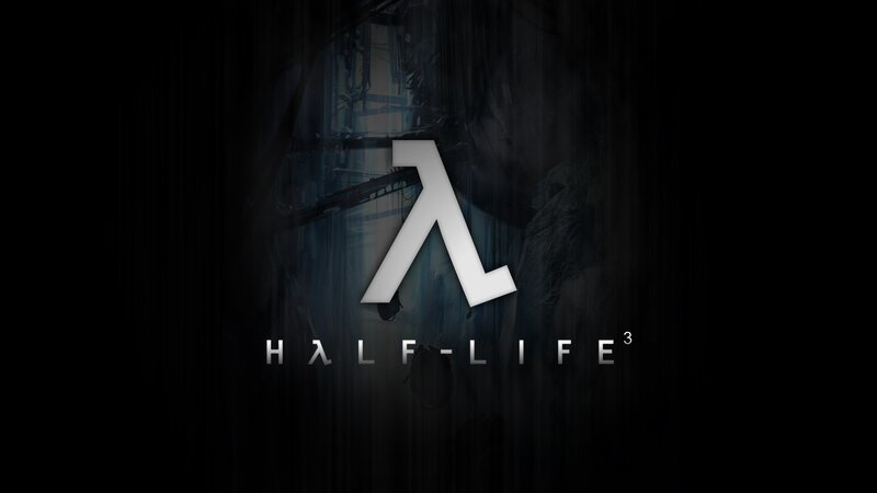 Half-Life 3 Logo — Black, Dark, Mysterious, Digital Art