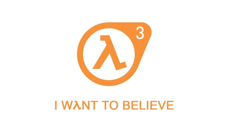 Half-Life 3 Logo — Orange