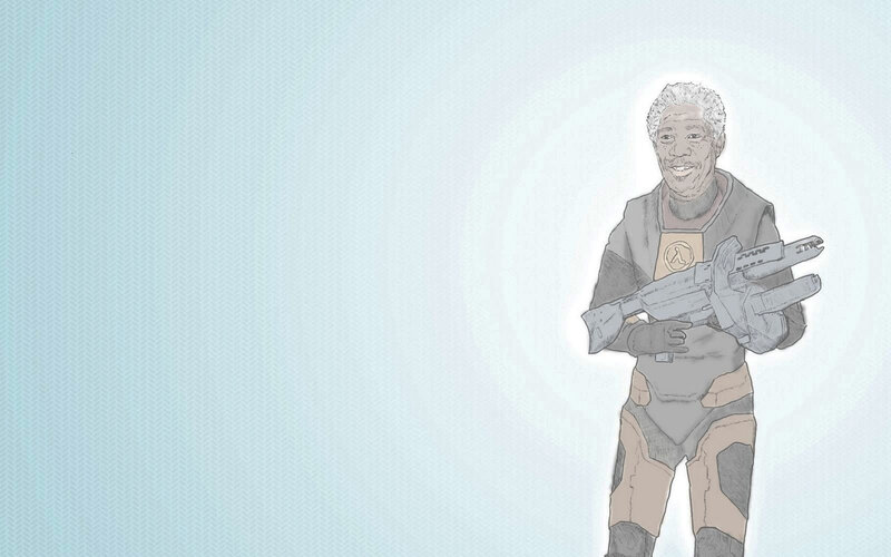 Half-Life character illustration