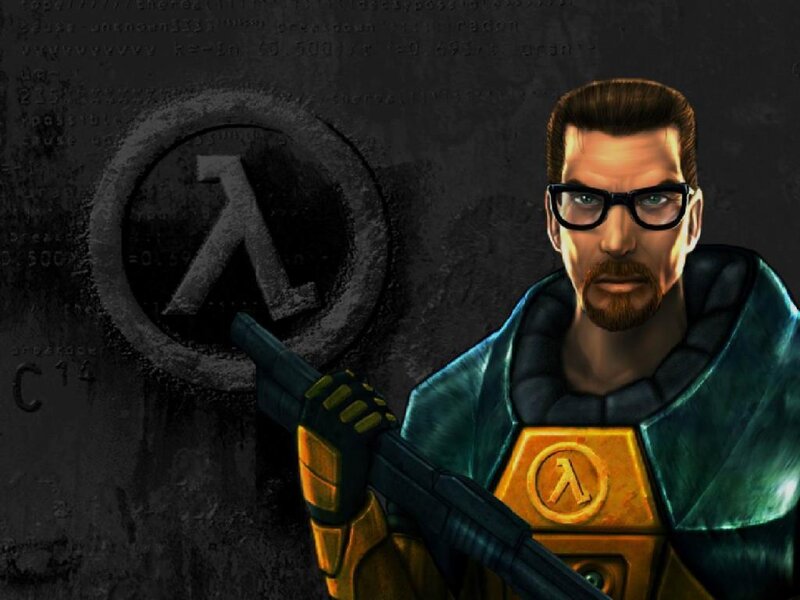 Half-Life character with weapon