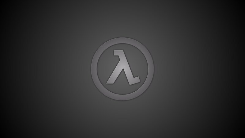 Half-Life Logo — Gray