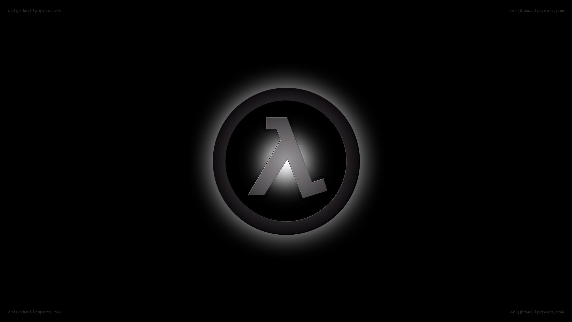 Half-Life logo on black