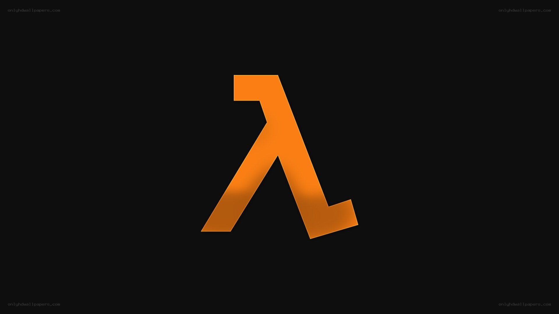 Half-Life logo on black