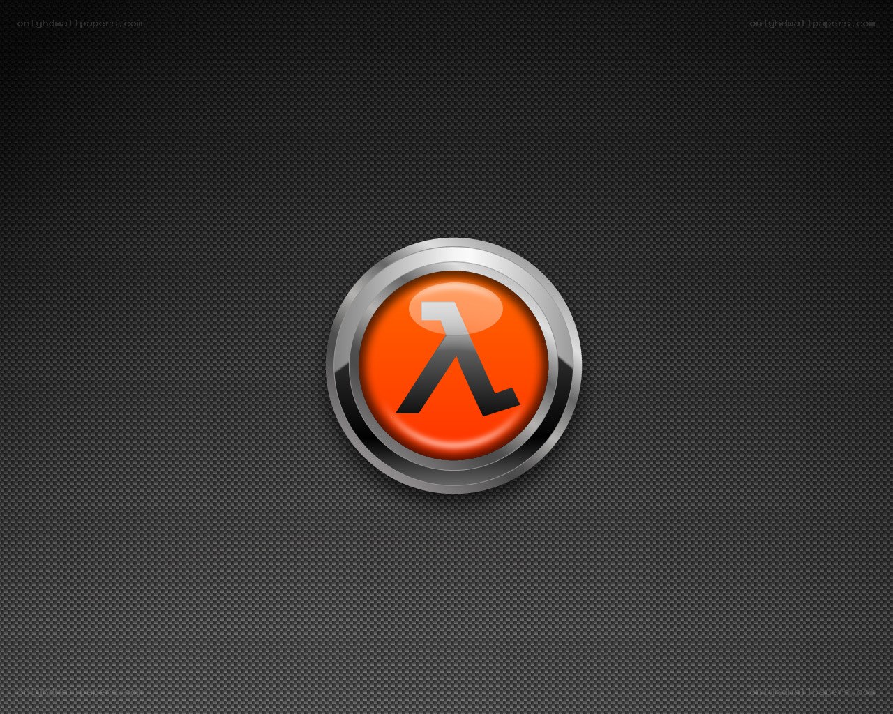 Half-Life logo on carbon fiber