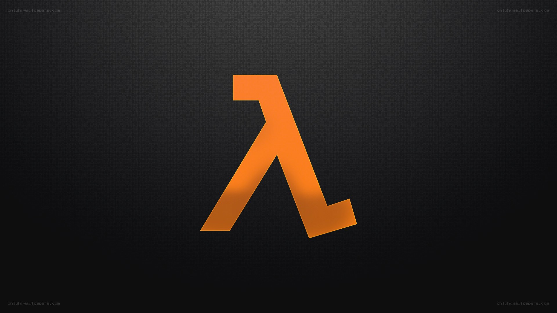 Half-Life logo on dark background