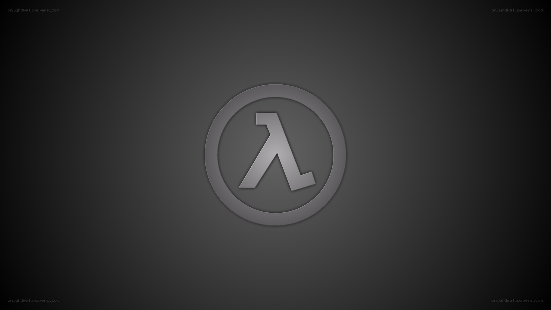 Half-Life logo on dark background