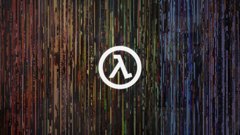 Half-Life Logo — White