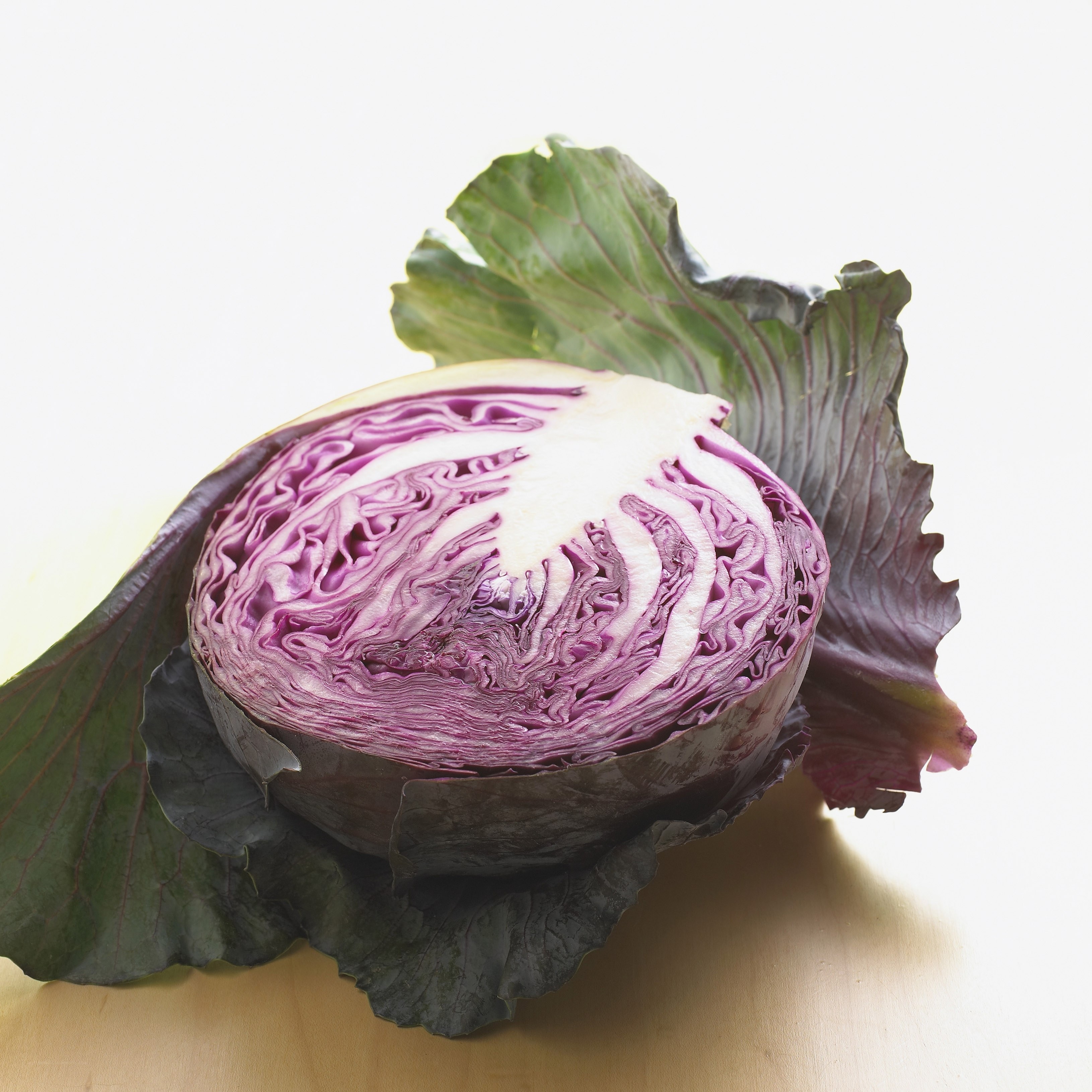 Half of a red cabbage