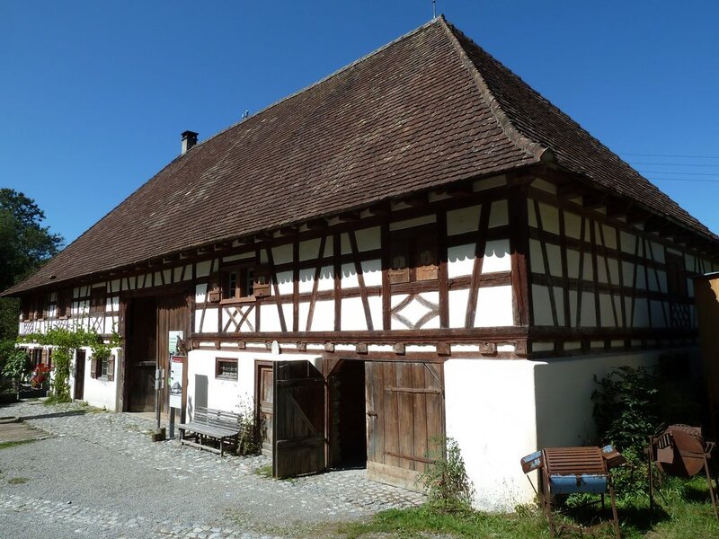 Half-timbered House — Brown, Serene, Afternoon