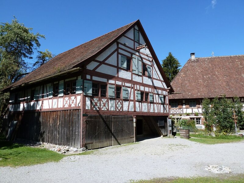 Half-timbered House — Brown, Serene