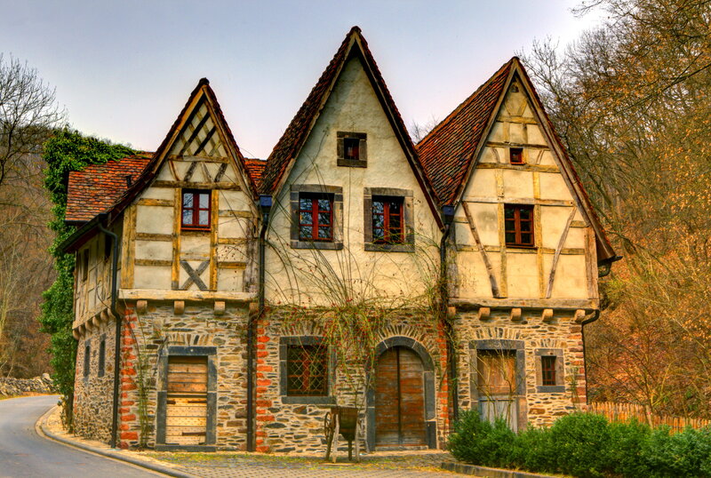 Half-timbered House — Brown