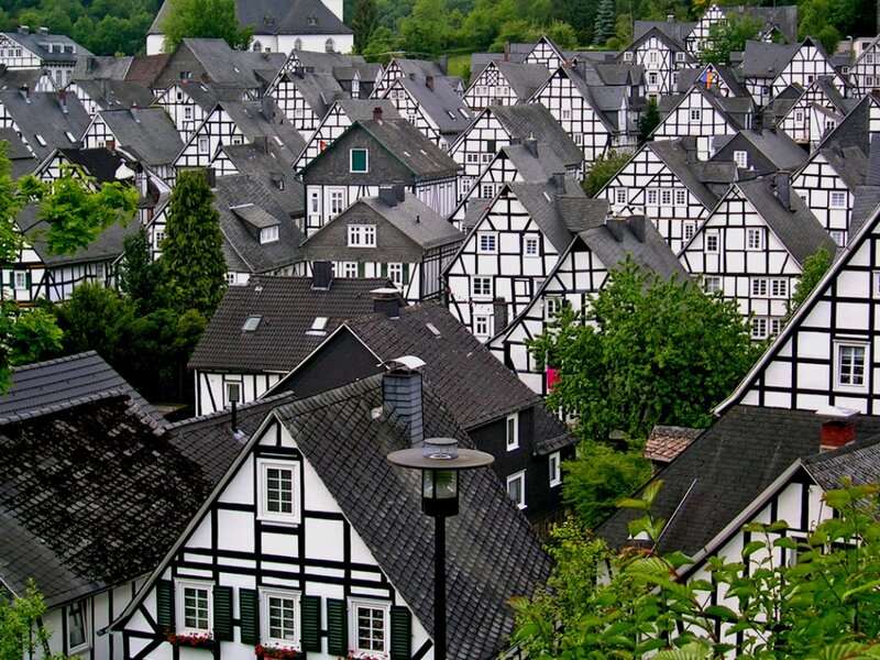 Half-timbered Houses — Black