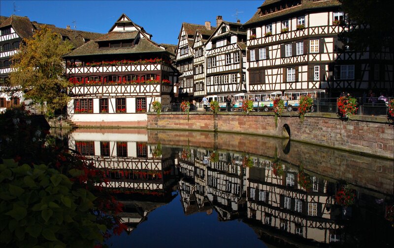 Half-timbered Houses — Blue