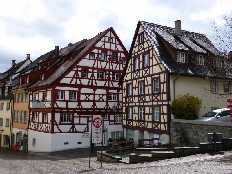 Half-timbered Houses — White, Calm