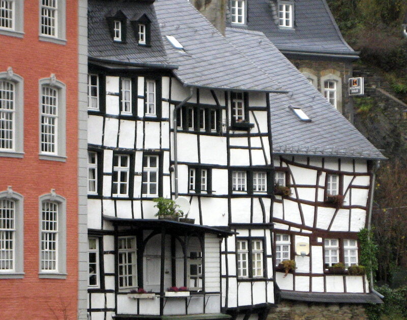 Half-timbered Houses — White, Historic