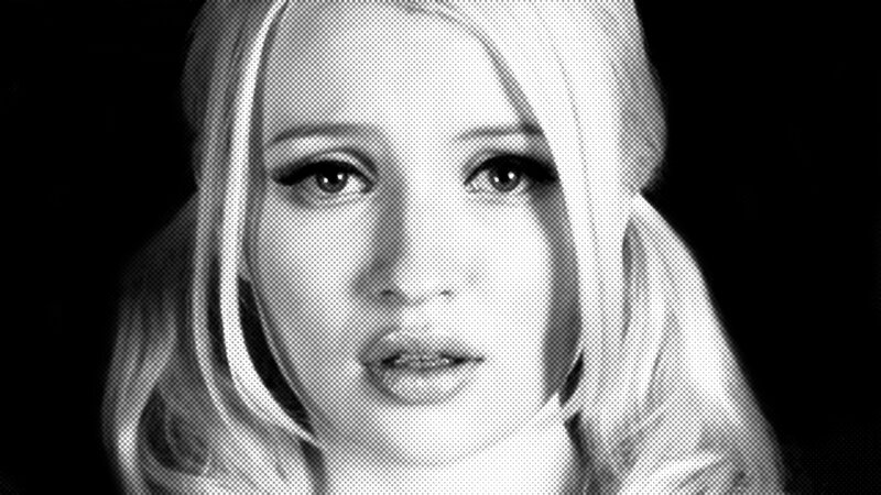 halftone portrait of woman