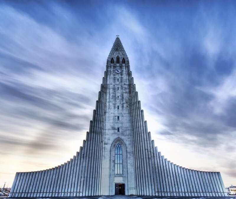 Hallgrímskirkja Church — Blue