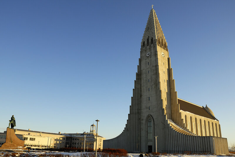 Hallgrímskirkja church in Reykjavik
