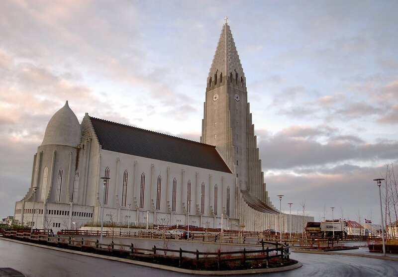 Hallgrímskirkja church in Reykjavik