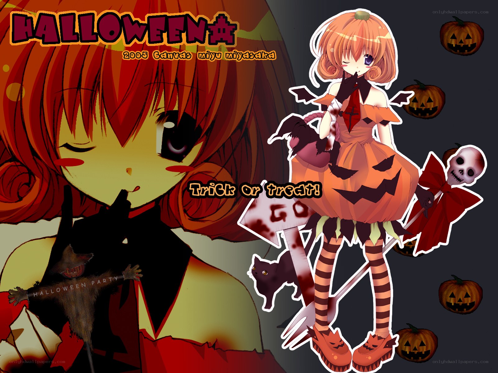 Halloween anime art