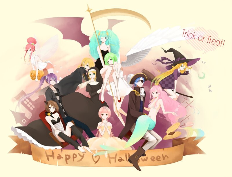 Halloween anime characters