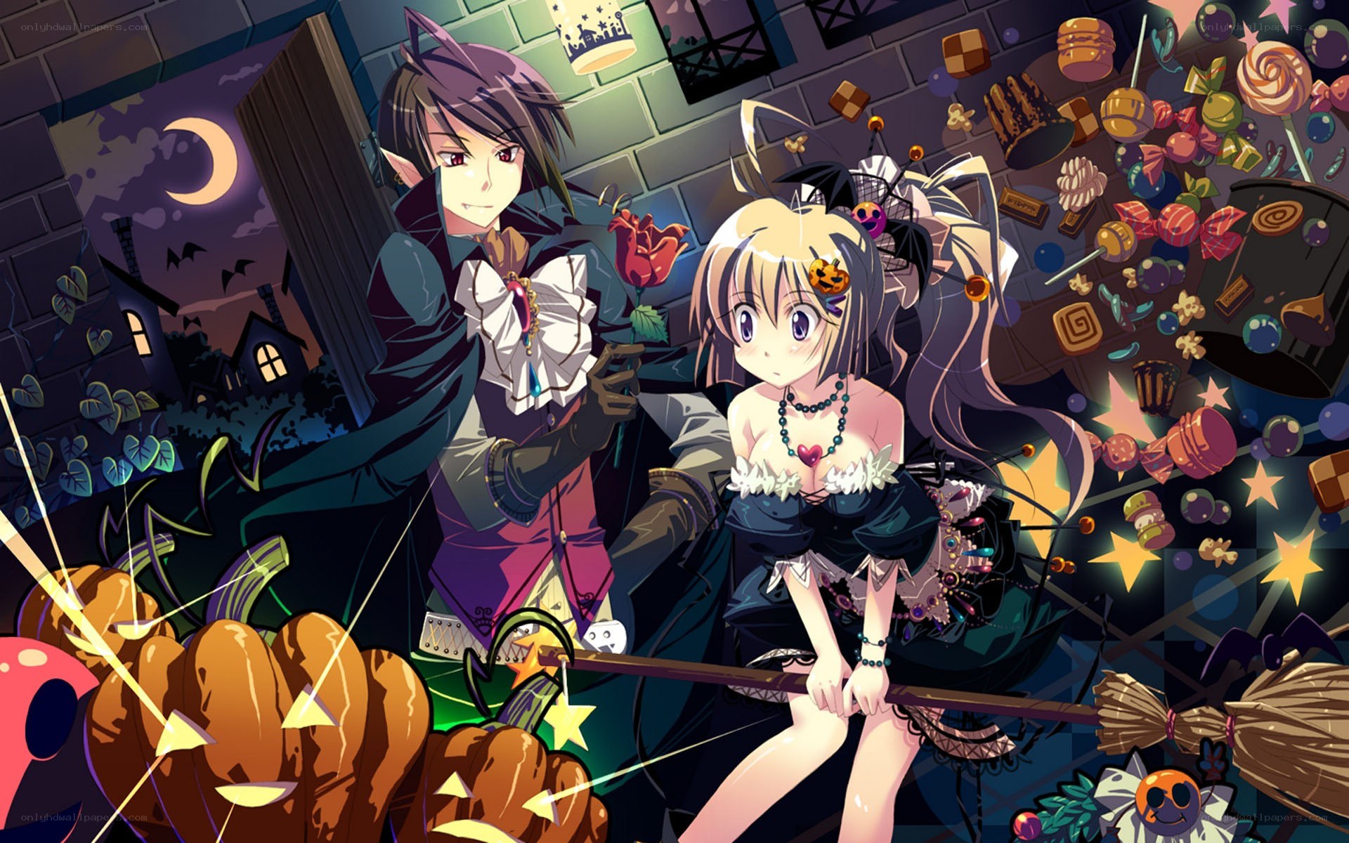 Halloween anime couple
