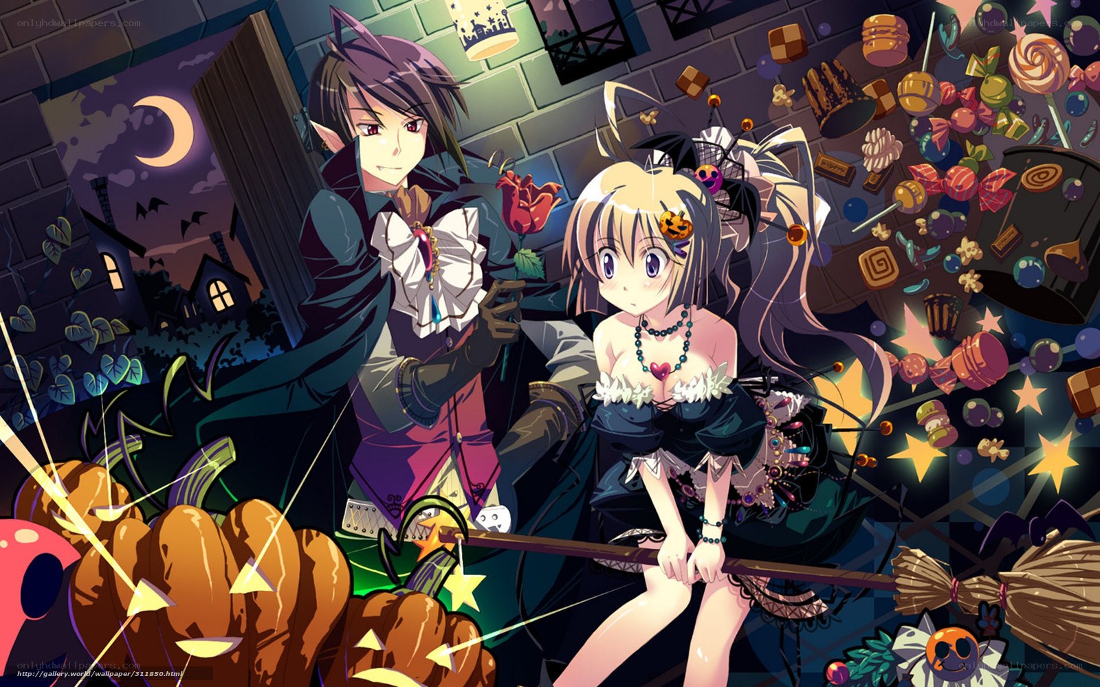 Halloween anime couple