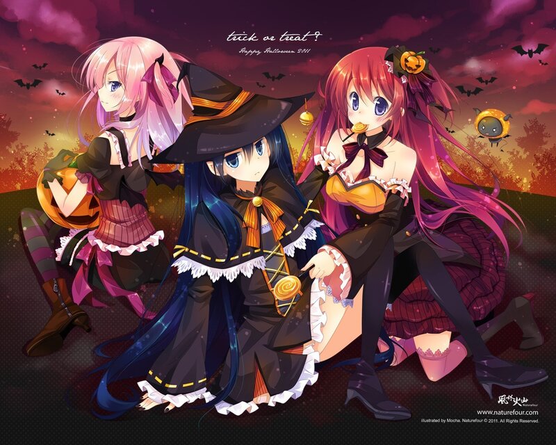 Halloween anime girls