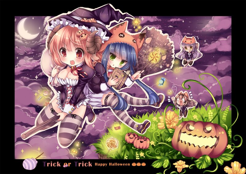 Halloween anime girls