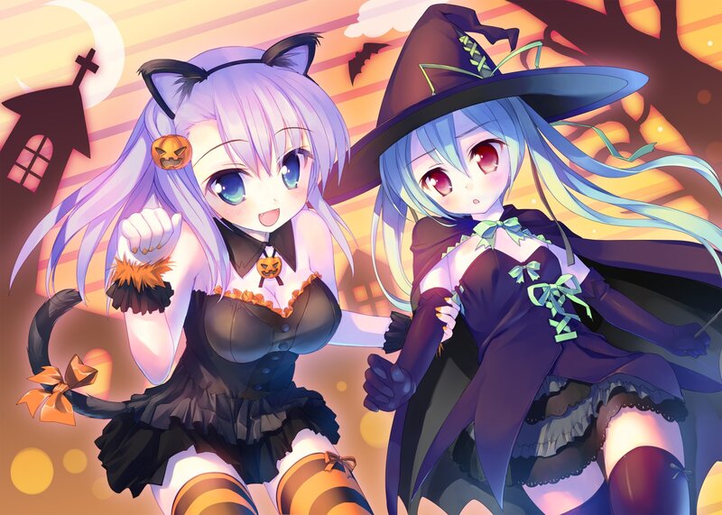 Halloween anime girls