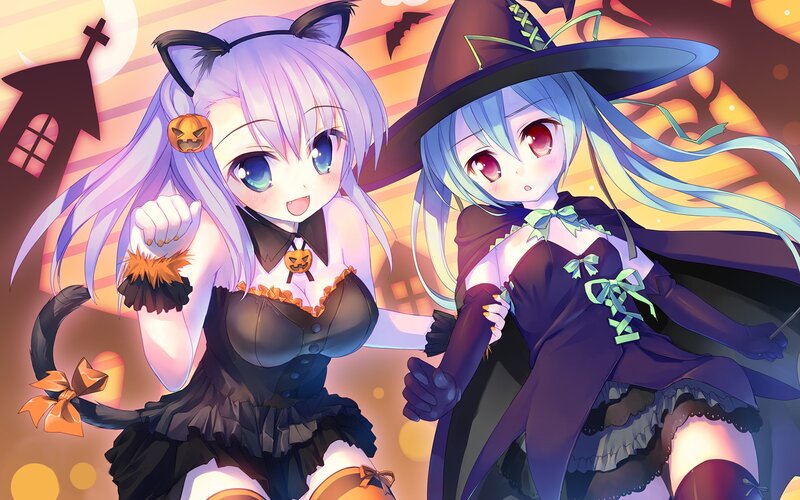 Halloween anime girls