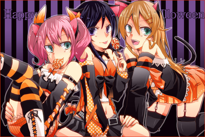 Halloween anime girls